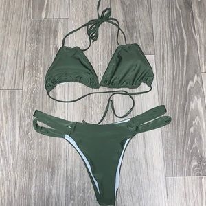 Olive Green Bikini